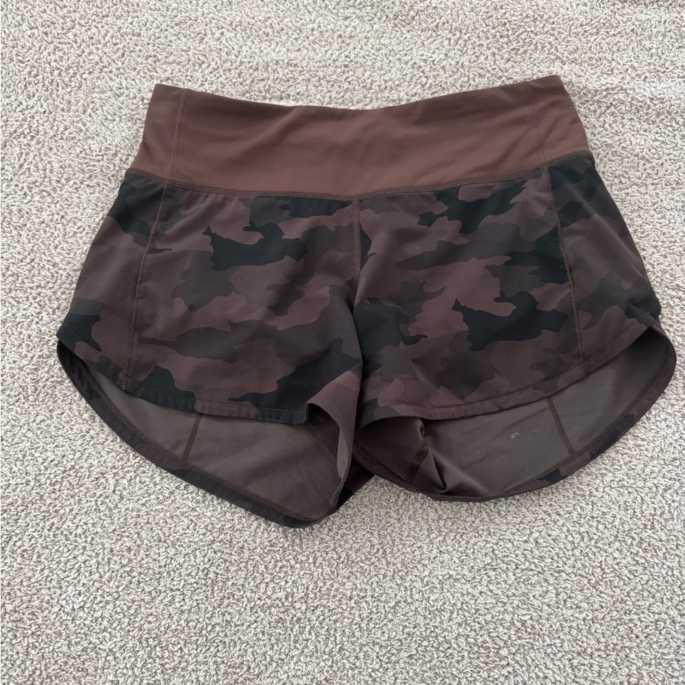 lululemon athletica Brown and Black Athletic Shorts